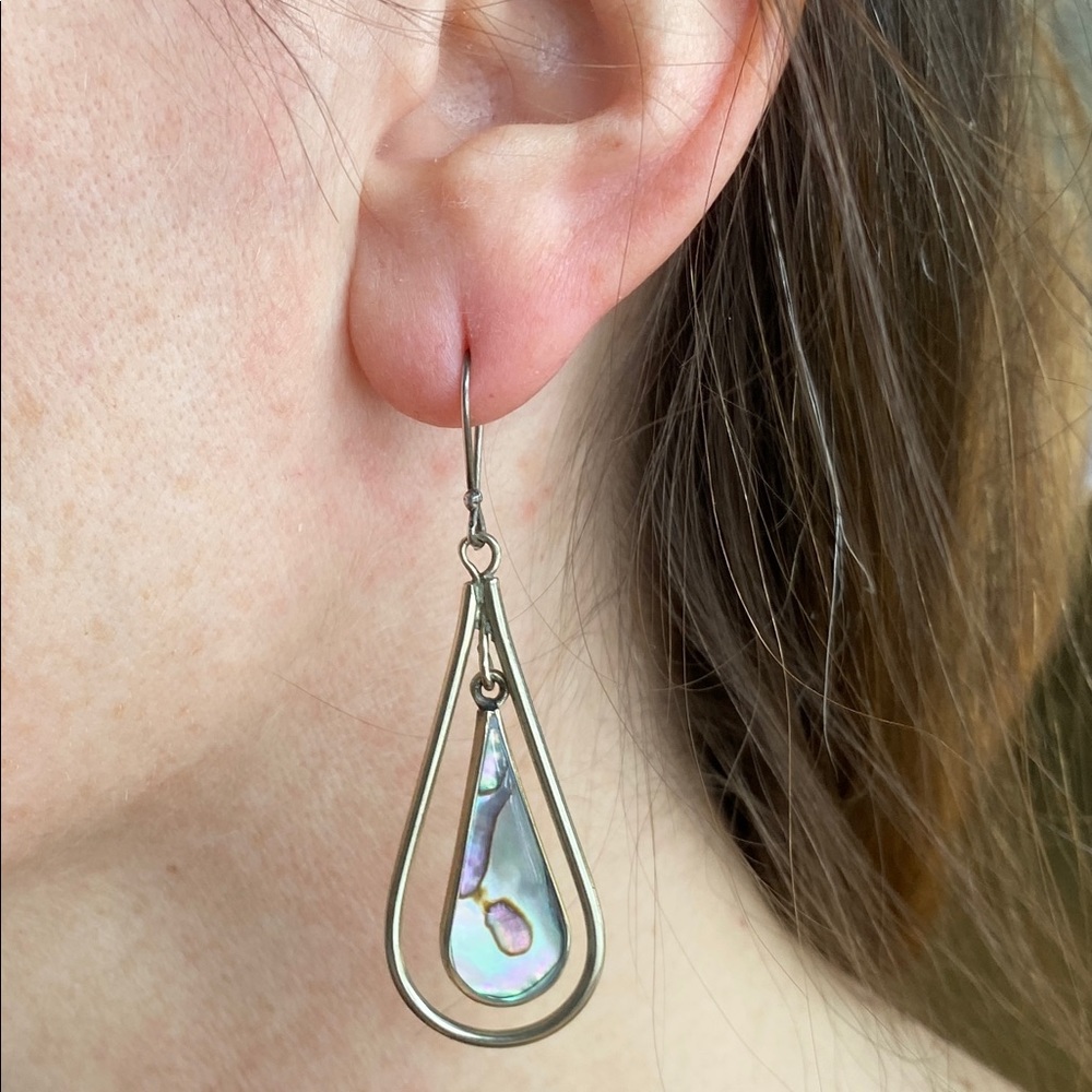 Sterling Silver & Mother of Pearl Earrings